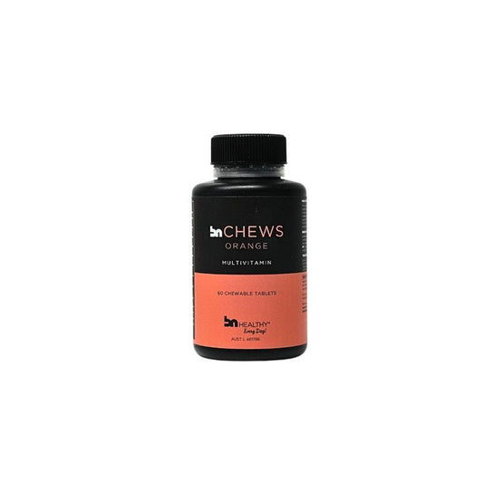 BN Healthy Chews Orange - Chewable Multivitamin 60 Tablets - Daily Nutritional Support