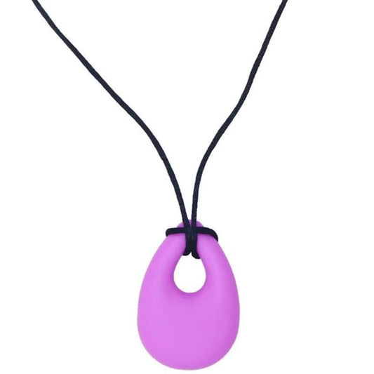 Sensory Safari Tear Drop Necklace - Purple
