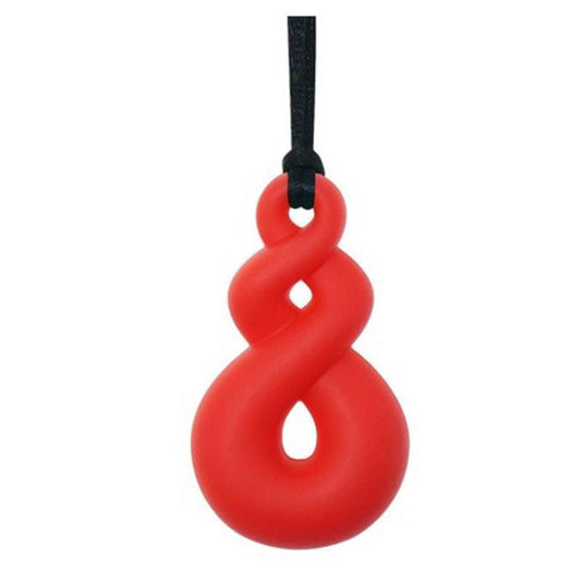 Sensory Safari Twisted Red Sensory Necklace - Calming Oral Fidget