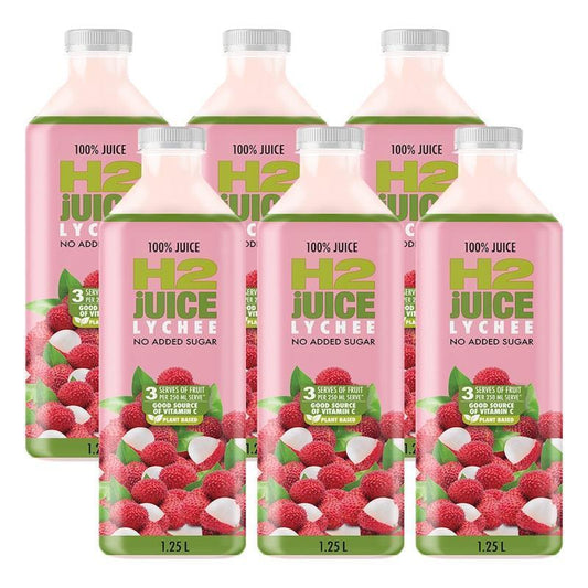 H2 Juice 1.25L Lychee - 6 Pack-Auzzi Store