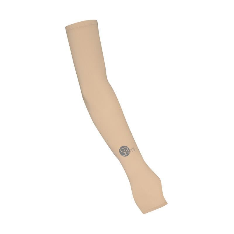 SParms UPF50+ Sun Protection Arm Sleeves with Thumbhole (Beige) - Small