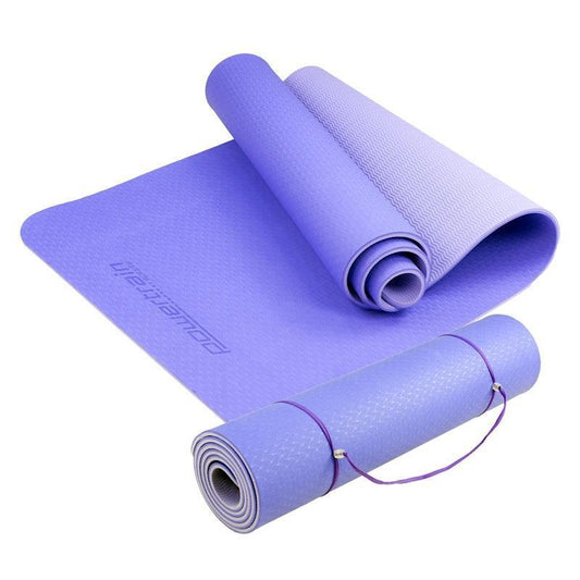 Powertrain TPE Pilates Yoga Mat - 8mm Light Purple