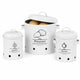 Clevinger 3 pcs Galvanised Iron Fruit Vegetable Storage Tins Bundle - Durable & Stylish - Auzzistore