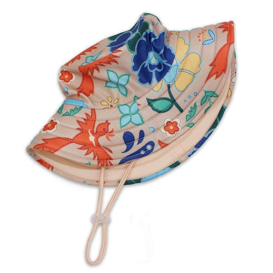 Tyoub Kids Medium Wide Brim Bucket Hat - Phoenix Vanilla - Auzzistore