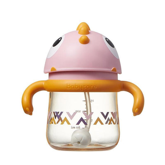 Bc Babycare T-REX TOBY Weighted Straw Sippy Cup 150ml (Rose)