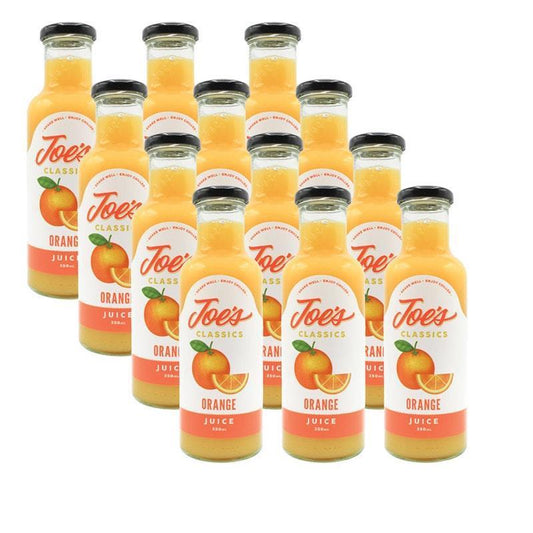 Joe's Classics 350mL Orange Juice 12-Pack - Zesty & Refreshing