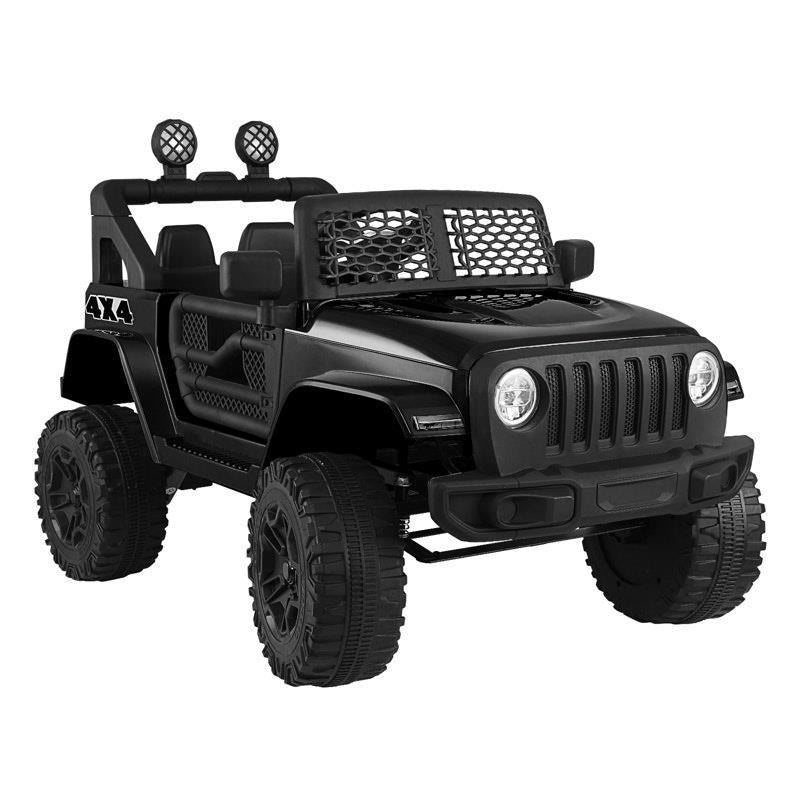 Mazam Kids Ride On Car - 12V Electric Jeep Remote Control Vehicle - Black