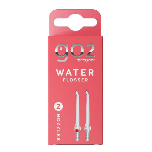 GO2 Dentagenie Water Flosser Replacement Nozzle Twin Pack - 2 Pack