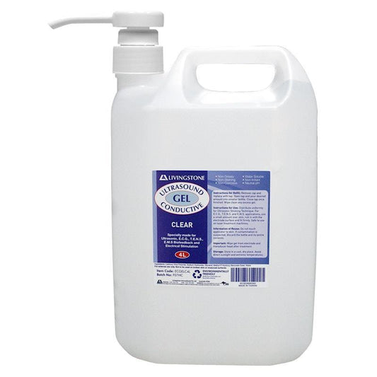 Livingstone Conductive Gel Lubricant with Dispensing Pump - 4L - Auzzistore