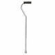 Livingstone Adjustable Swan Neck Walking Stick - Aluminium, 78-100 cm, Silver - Auzzistore