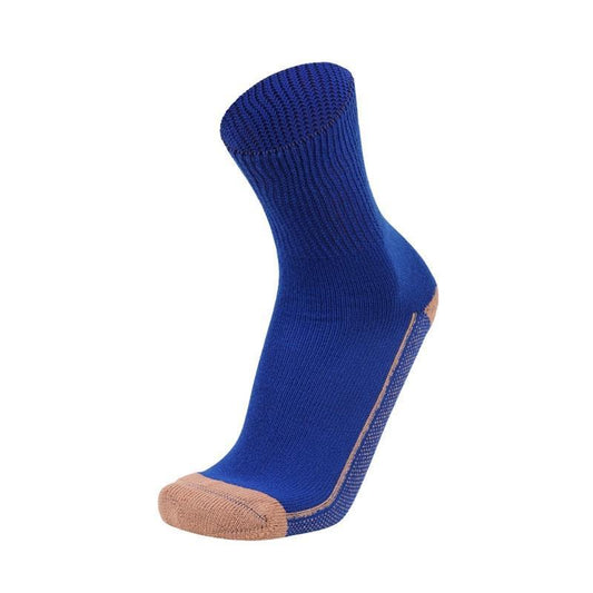 Glucology Copper-Based Loose Top Classic Socks - 2 Pairs Blue Large - Auzzistore