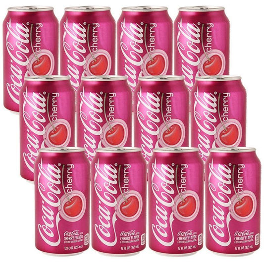 American Cans 355mL Cherry Coke - Bold Soda 12Pack