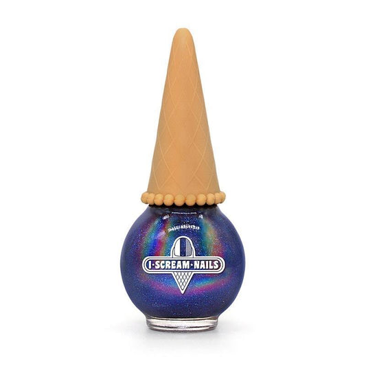 I Scream Nails Drowning in Holo 10ml - Navy Blue Holographic Polish