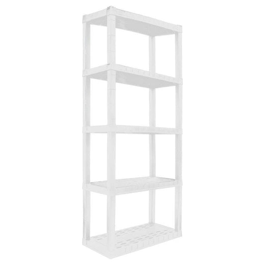 Oskar 5-Tier Heavy Duty Storage Shelf - Holds 340kg White-Auzzi Store