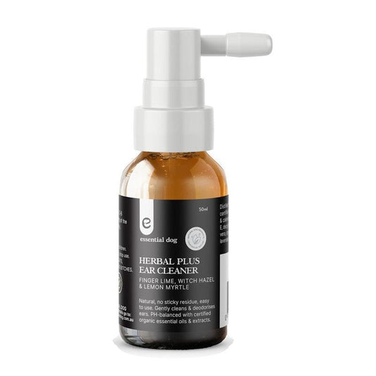 Essential Dog Herbal Ear Cleaner: Witch Hazel, Finger Lime & Lemon Myrtle 50ml