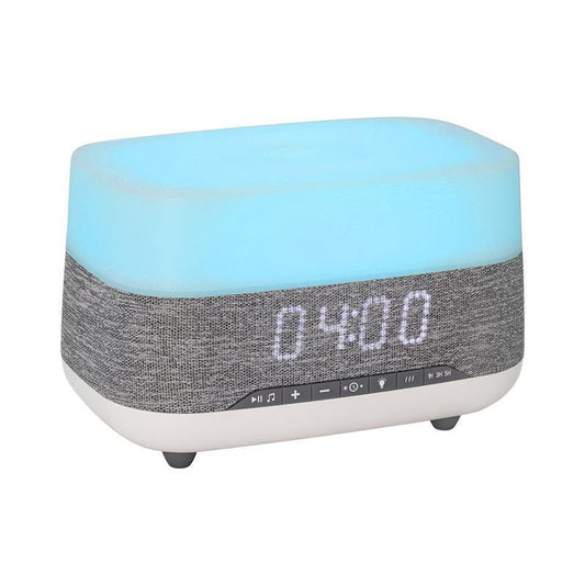 Laser Ambient Diffuser Clock Radio with Bluetooth Speaker & Light 1 Unit