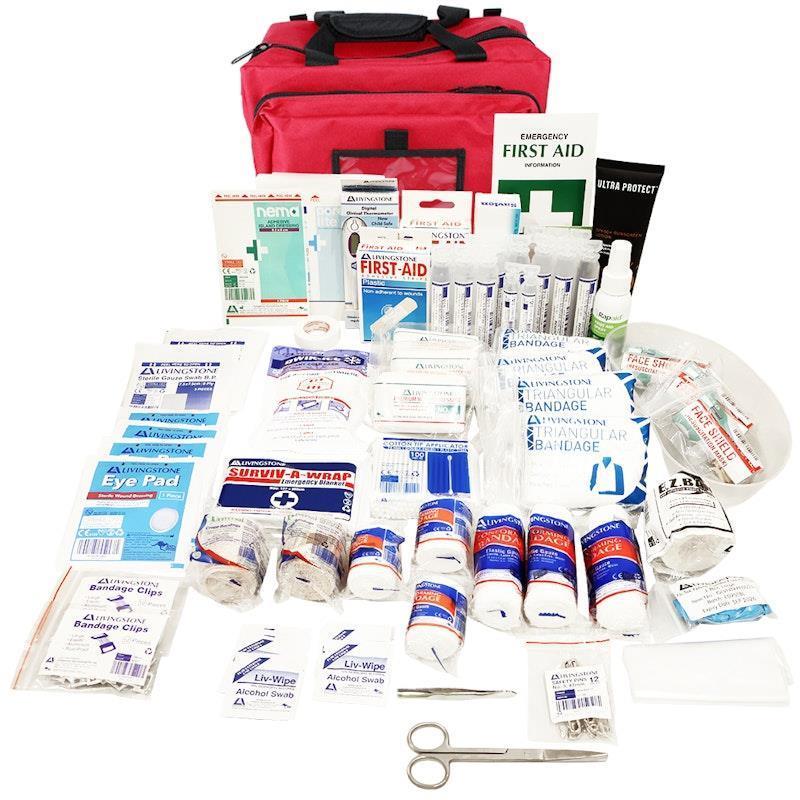 Livingstone Sports First Aid Kit - Extra Large Complete Set in Heavy Duty Red Bag-Auzzi Store