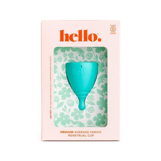 Hello Period Average Cervix Cup Blue MED - Comfort Meets Functionality