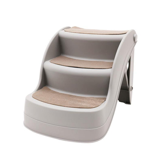Furtastic Foldable Pet Stairs Ramp - 38cm Grey