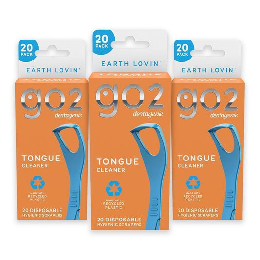 GO2 Dentagenie Tongue Cleaner 20pk x 3 - Fresh Breath Solution-Auzzi Store