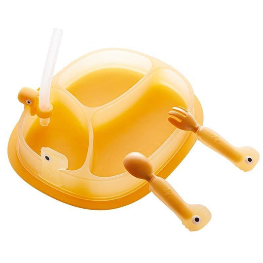 Bc Babycare Silicone Suction Plate - Orange