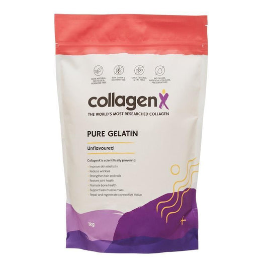 CollagenX Pure Bovine Gelatin Powder 1Kg - Natural Protein for Joint and Gut Health