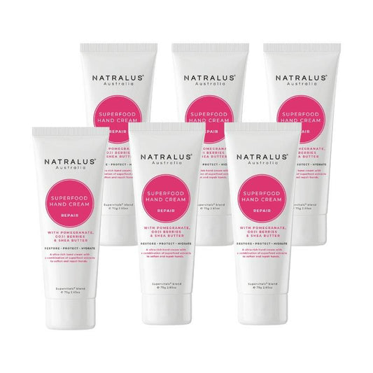 Natralus Superfood Hand Cream Repair - 75g x 6 Bundle
