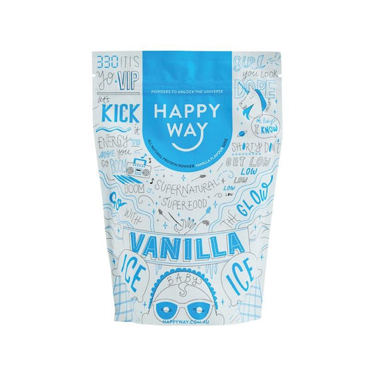 Happy Way Vanilla Whey Protein Powder 500g - Natural Nutrition