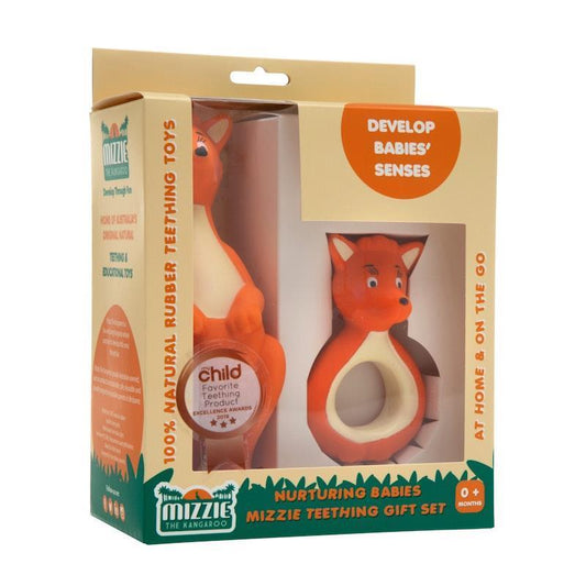Mizzie The Kangaroo Nurturing Babies Teething Gift Set