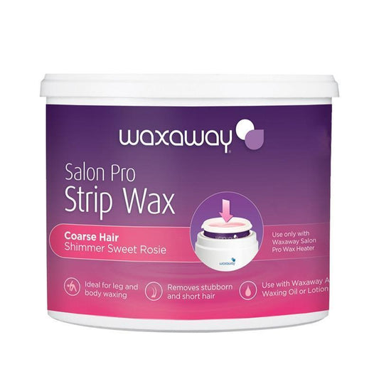 Waxaway Salon Pro Shimmer Sweet Rosie Strip Wax - 400g