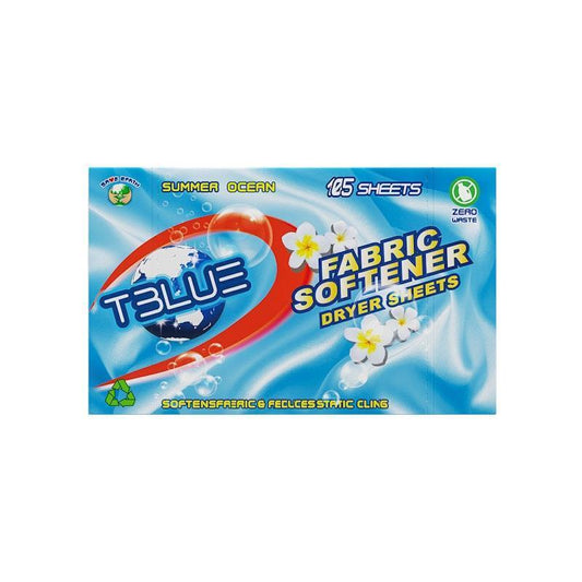 TBLUE Summer Ocean Fabric Softener Dryer Sheets - Pack of 105