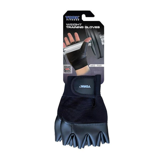 York Weight Training Gloves - M (1 Pack) for Comfort and Support