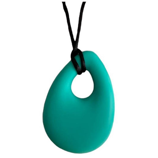 Sensory Safari Tear Drop Necklace - Dark Teal Green - Auzzistore