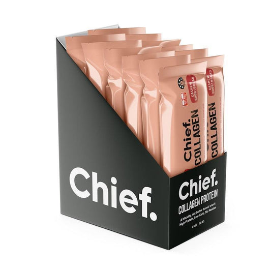 Chief Collagen Protein Bar - Cashew Shortbread 12 Pack - Vanilla Bliss-Auzzi Store
