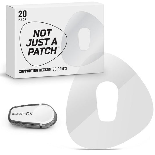 Not Just a Patch Dexcom G6 Patches - Clear 20 Pack