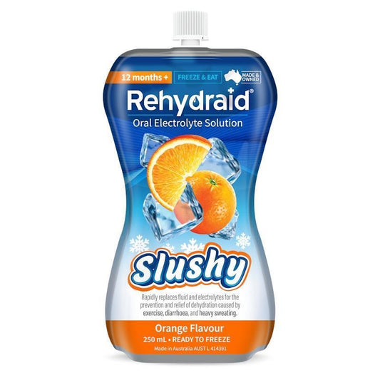 Rehydraid Electrolyte Slushy - Orange Flavor 18x250ml
