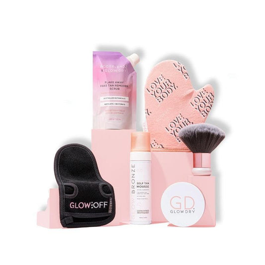 GlowDry Flawless Glow Bundle - 6-Piece Self Tanning Set