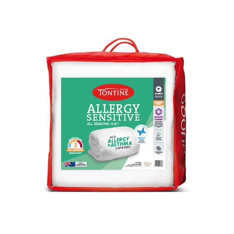 Tontine Allergy Sensitive Quilt All Seasons - Double Bed 1pc - Comfort for Allergy Sufferers