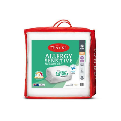 Tontine Allergy Sensitive Quilt All Seasons - Double Bed 1pc - Comfort for Allergy Sufferers