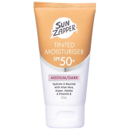 SUN ZAPPER Tinted Moisturiser Medium/Dark SPF 50+ - 50ml