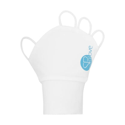 SParms UPF50+ Palmless Sun Protection Gloves (White) - Large