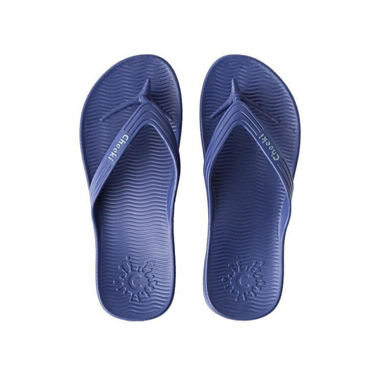 Comfort-Enhanced Arch Support Thongs - Blue, Men's US 10