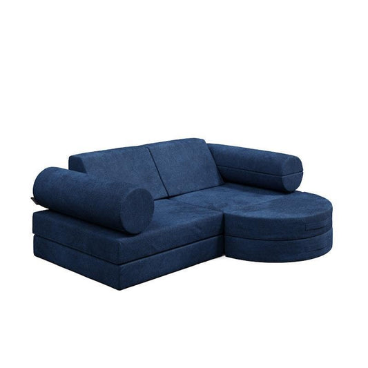 Loungey Little Luxe 11 Piece Navy Play Couch-Auzzi Store