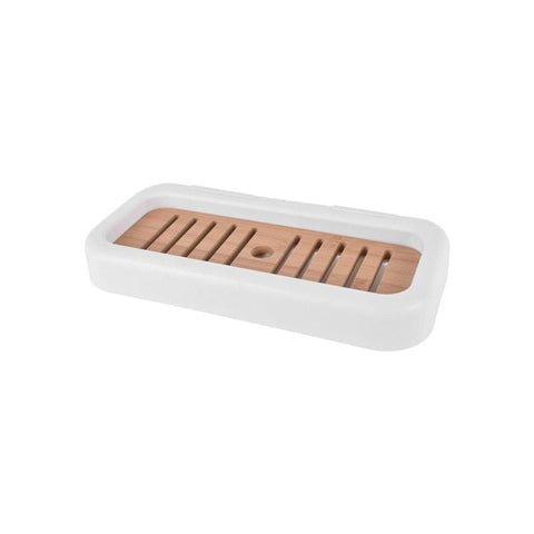 Clevinger Bamboo Rack Shower Wall Caddy - 1 Piece - Auzzistore