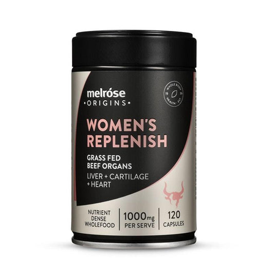 Melrose Origins Women's Replenish Grass Fed Beef Organs - 120 Capsules
