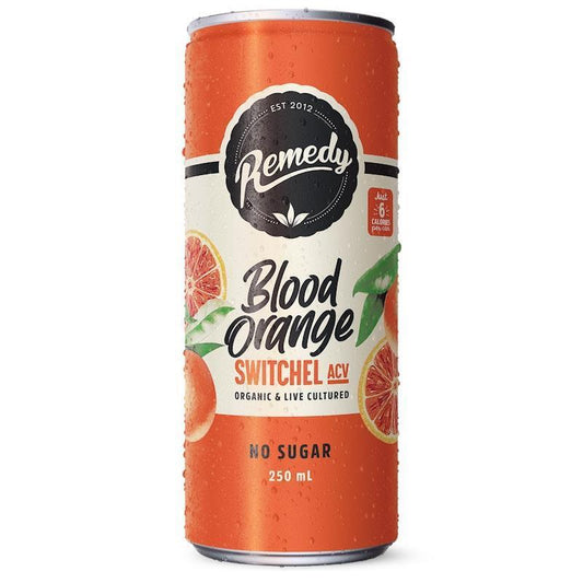 Remedy Switchel ACV Blood Orange - 250ml Can x 24