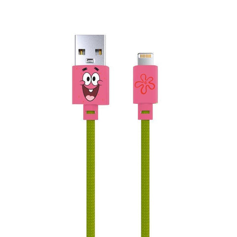 SpongeBob Lightning to USB-A Cable Patrick 1M - Fast Charging & Data Sync - Auzzistore