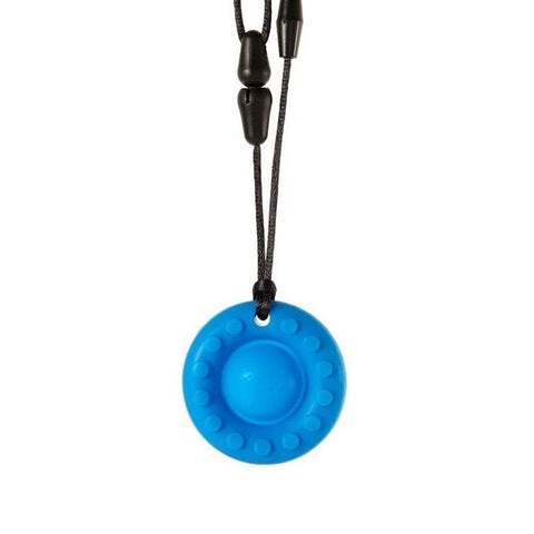 Sensory Safari Blue Necklace Pop - Oral Fidget for Stress Relief - Auzzistore