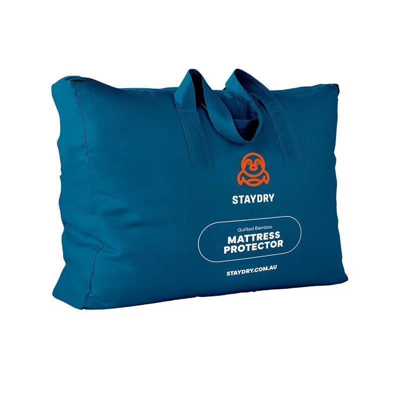 Staydry Bamboo Quilted Double Mattress Protector-Auzzi Store