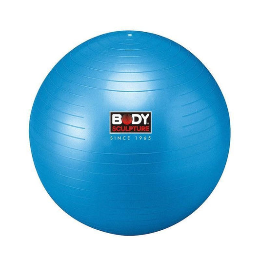 Body Sculpture 75cm Anti-Burst Gym Ball Blue w/ Pump 1pc - Durable Fitness Equipment